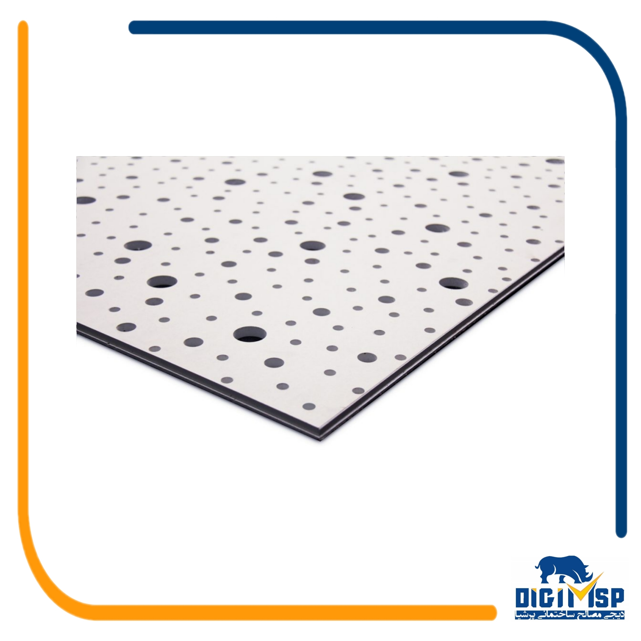 پنل آکوستیک پانچ دایره ای نامنظم  